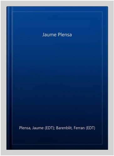 Jaume plensa hardcover by - jaume, plensa,